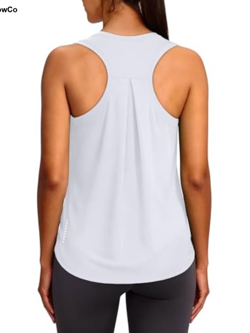 Racerback Tank Top Sleeveless Workout Yoga Running Gym Shirt UPF50+